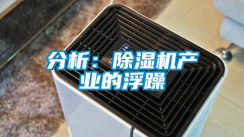 分析:除濕機(jī)產(chǎn)業(yè)的浮躁