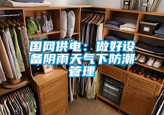 國(guó)網(wǎng)供電:做好設(shè)備陰雨天氣下防潮管理