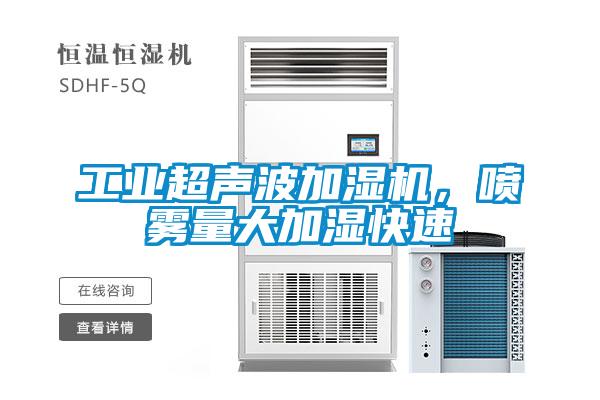 工業超聲波加濕機,噴霧量大加濕快速