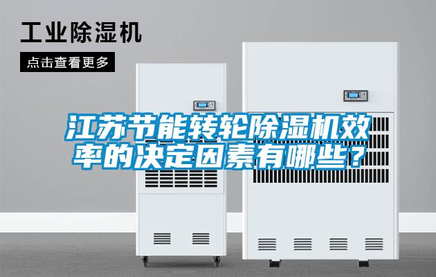 江蘇節能轉輪除濕機效率的決定因素有哪些？