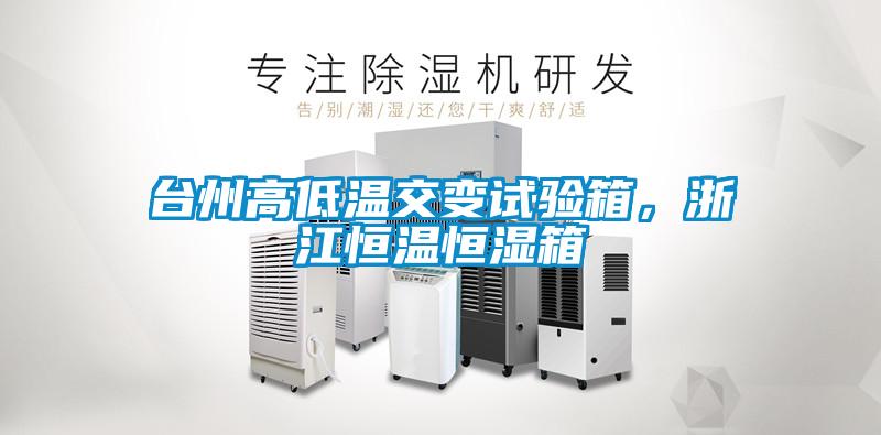 臺州高低溫交變試驗箱,浙江恒溫恒濕箱