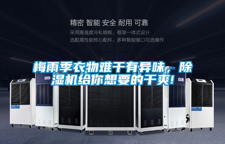梅雨季衣物難干有異味,除濕機(jī)給你想要的干爽!