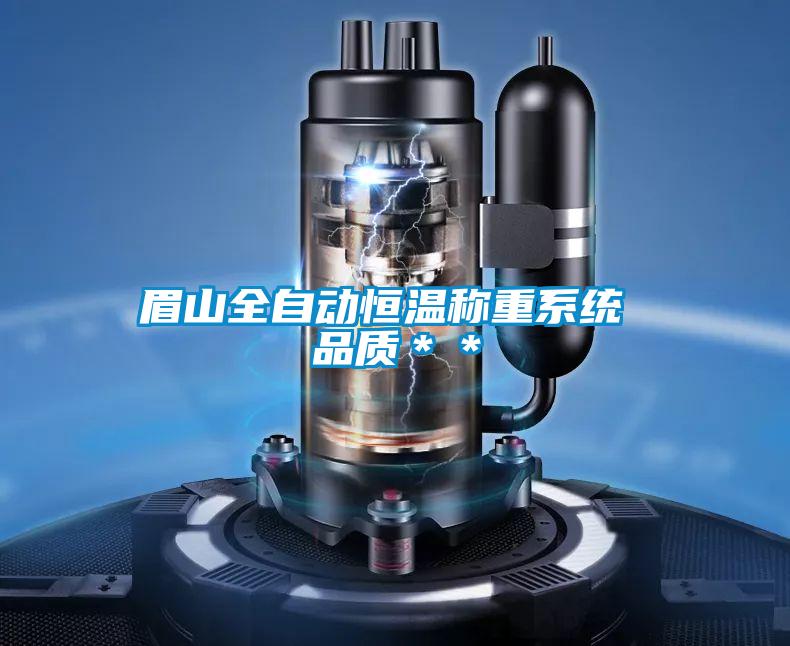 眉山全自動恒溫稱重系統 品質**
