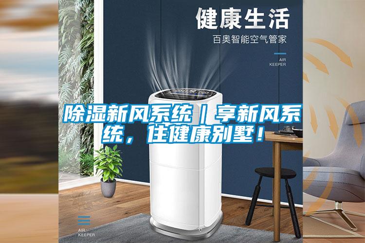 除濕新風系統｜享新風系統，住健康別墅！