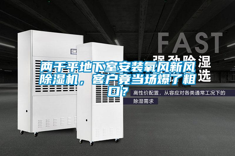兩千平地下室安裝氧風(fēng)新風(fēng)除濕機(jī),客戶竟當(dāng)場(chǎng)爆了粗口?