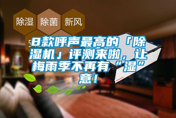 8款呼聲最高的「除濕機」評測來啦，讓梅雨季不再有“濕”意！