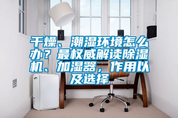 干燥、潮濕環境怎么辦？最權威解讀除濕機、加濕器，作用以及選擇